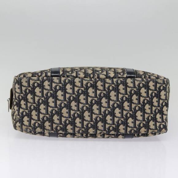 DIOR Trotter Canvas Hand Bag Navy Gold - Picture 9 of 12
